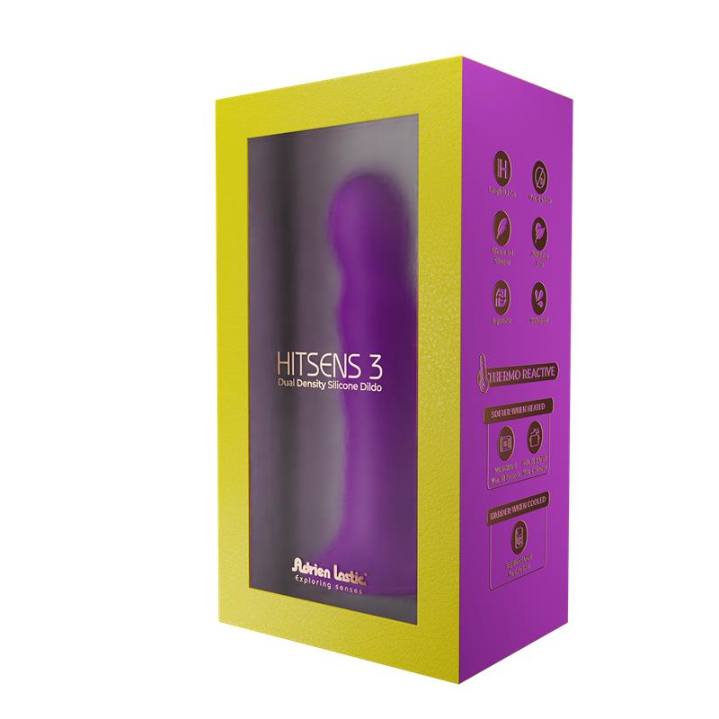 Dildo Hitsens 3 Doble Densidad Purpura - Imagen 4