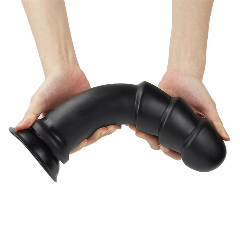 Dildo King Sized Anal Ripples 11.25 Negro - Imagen 7
