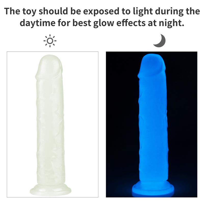 Dildo Lumino 8 Luz Azul - Imagen 10