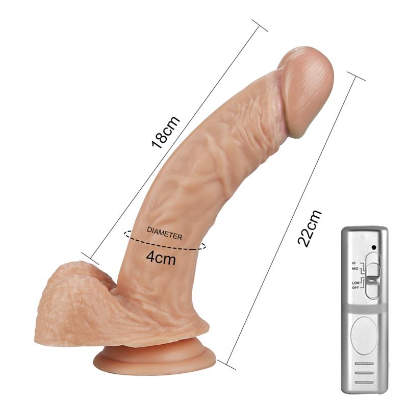 Dildo Real Extreme con Vibración 8.5 Natural - Imagen 4