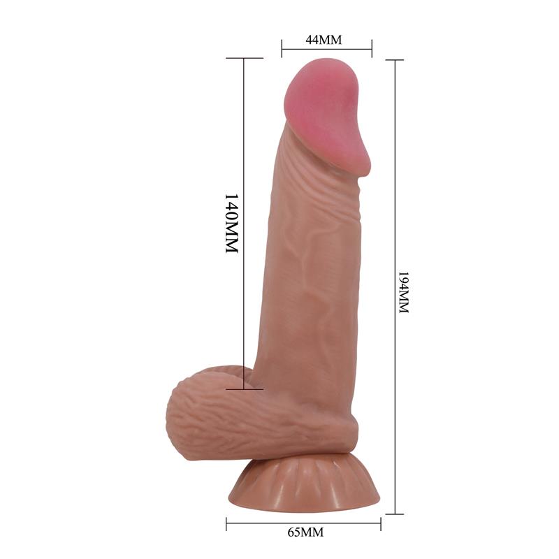 Dildo Realista con Piel Deslizante Retractil 19.4 cm - Imagen 9