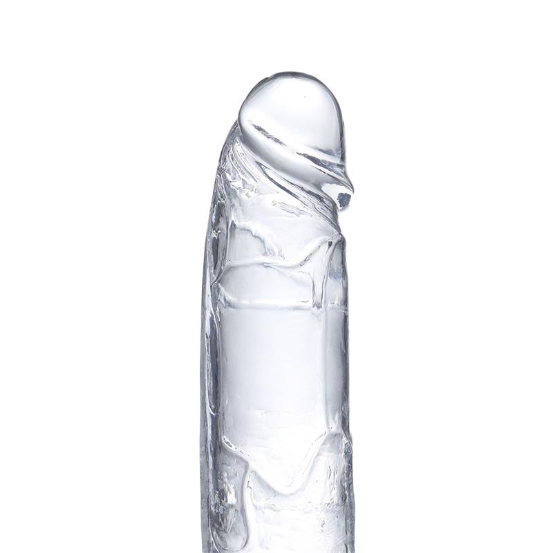 Dildo Realista con Testículos Material Cristalino 18 cm - Imagen 5