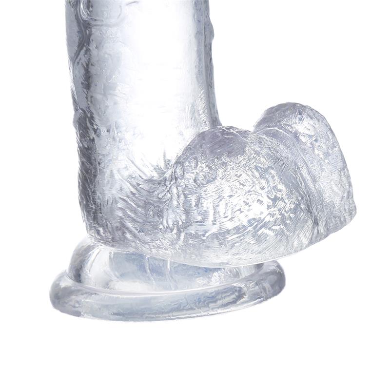 Dildo Realista con Testículos Material Cristalino 22 cm - Imagen 6