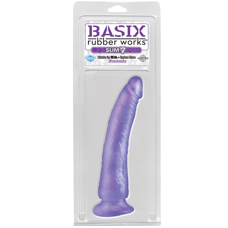 Dildo Slim 17,78 cm Púrpura - Imagen 2