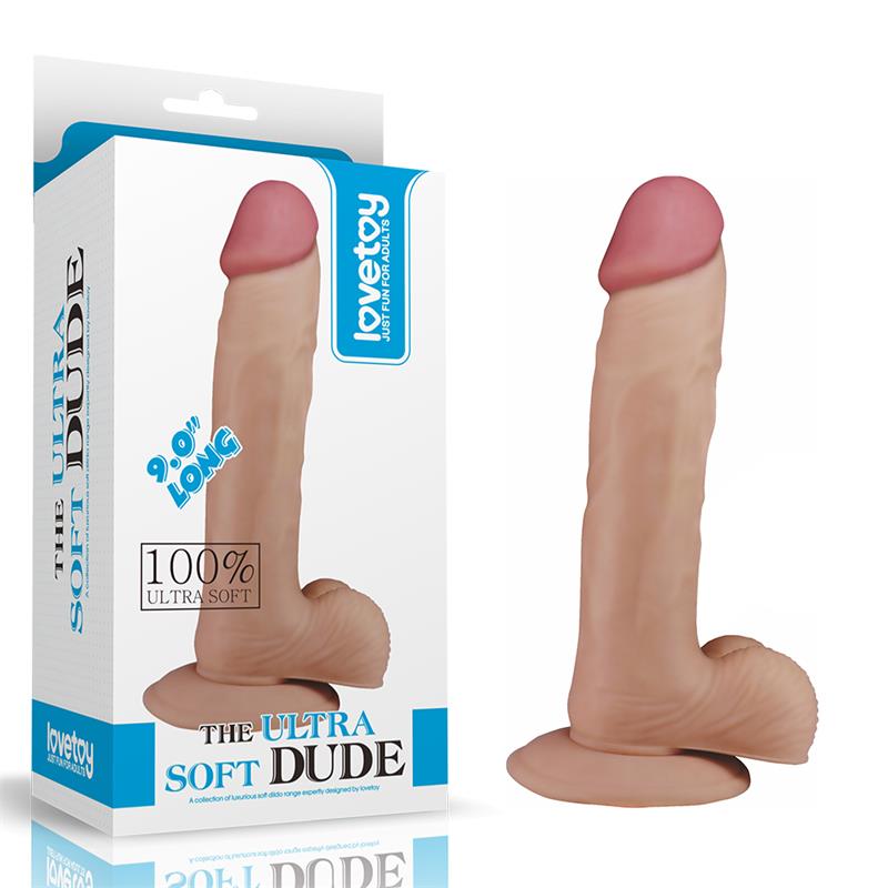 Dildo The Ultra Soft Dude 9 Natural - Imagen 7