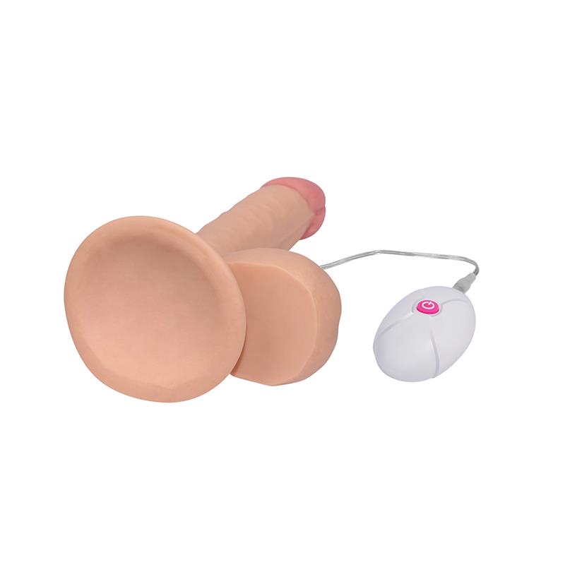 Dildo The Ultra Soft Dude con Vibración 7.5 Natural - Imagen 2