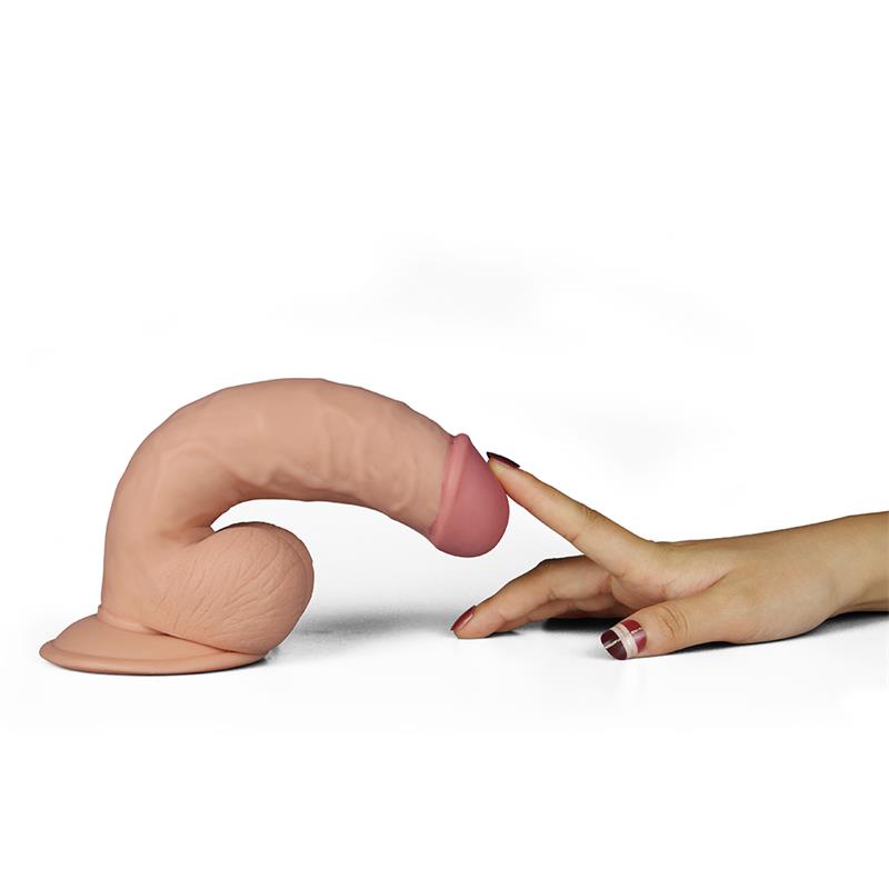 Dildo The Ultra Soft Dude con Vibración 7.5 Natural - Imagen 4