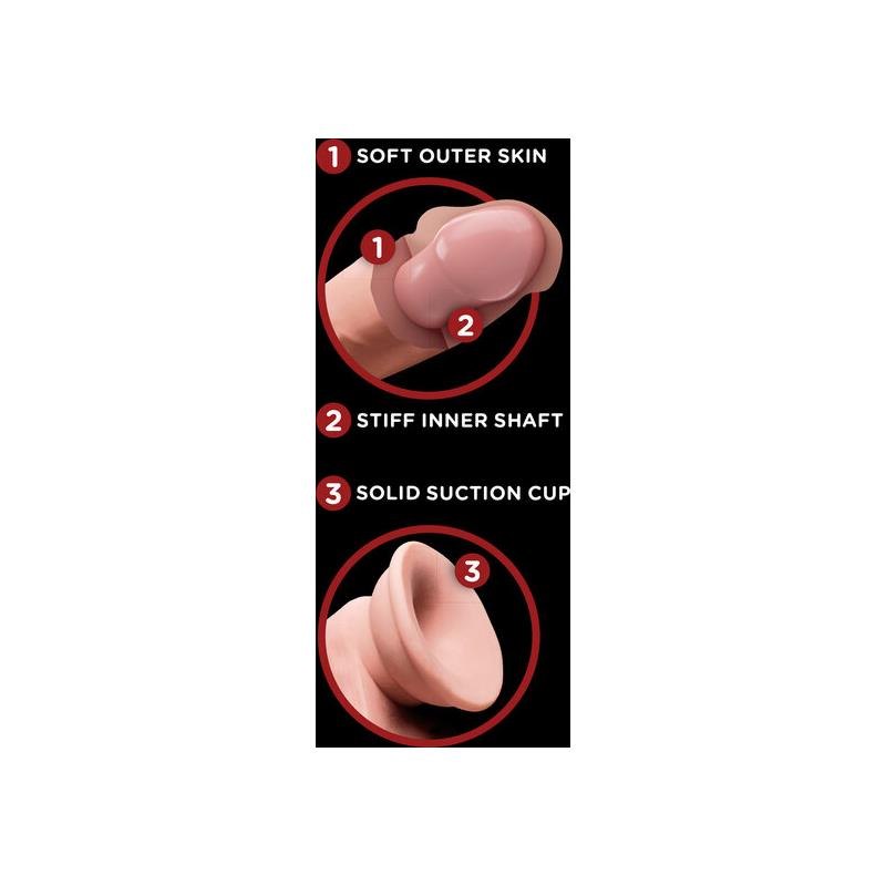 Dildo Triple Densidad Testículos Oscilantes 7 - Imagen 5