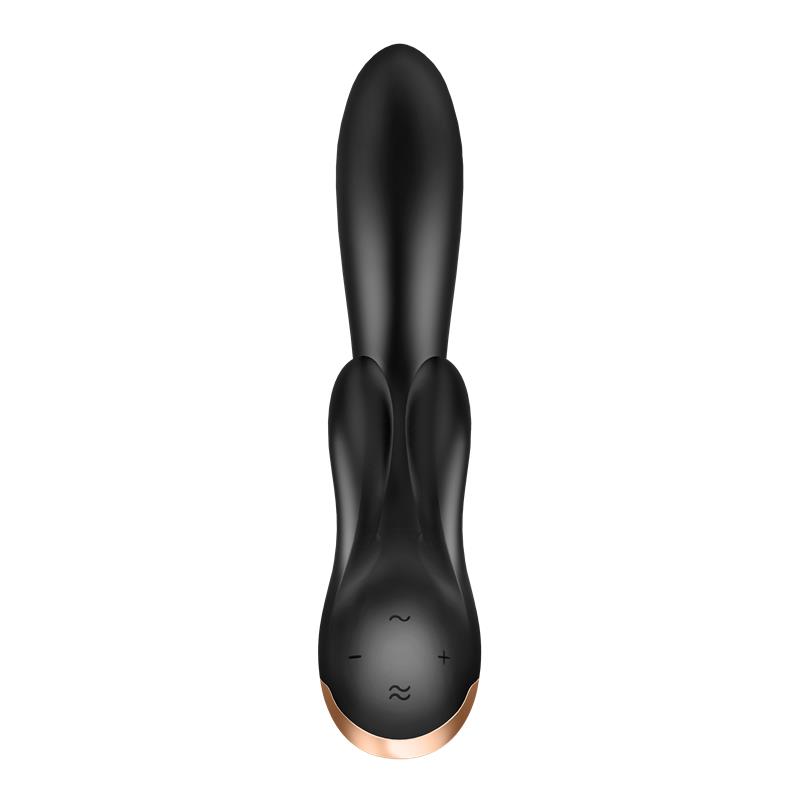 Double Flex Vibrador Punto G 3 Motores Satisfyer APP Connect Negro - Imagen 6