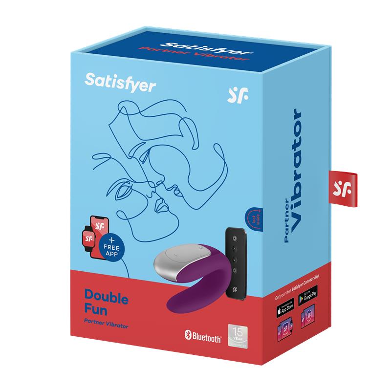 Double Fun Vibrador para Parejas con APP y Control Remoto Violeta - Imagen 8