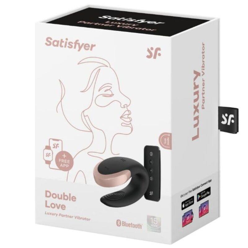 Double Love Luxury Vibrador Para Parejas con App Negro - Imagen 6
