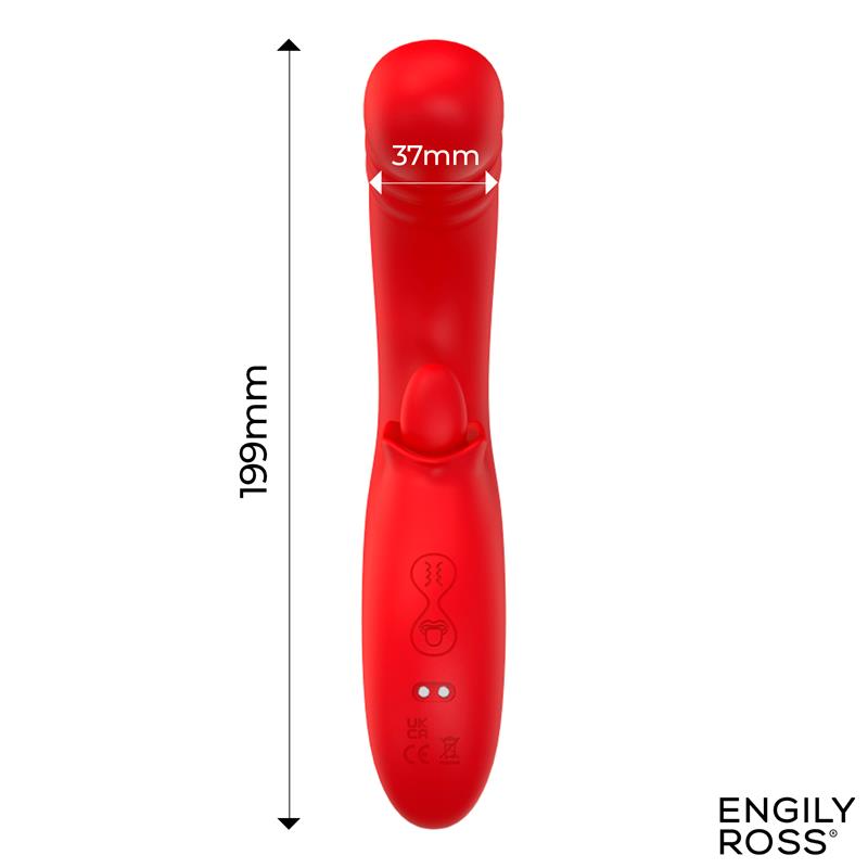Drako Vibrador con Thrusting y Lengua Oscilante 360º - Imagen 6