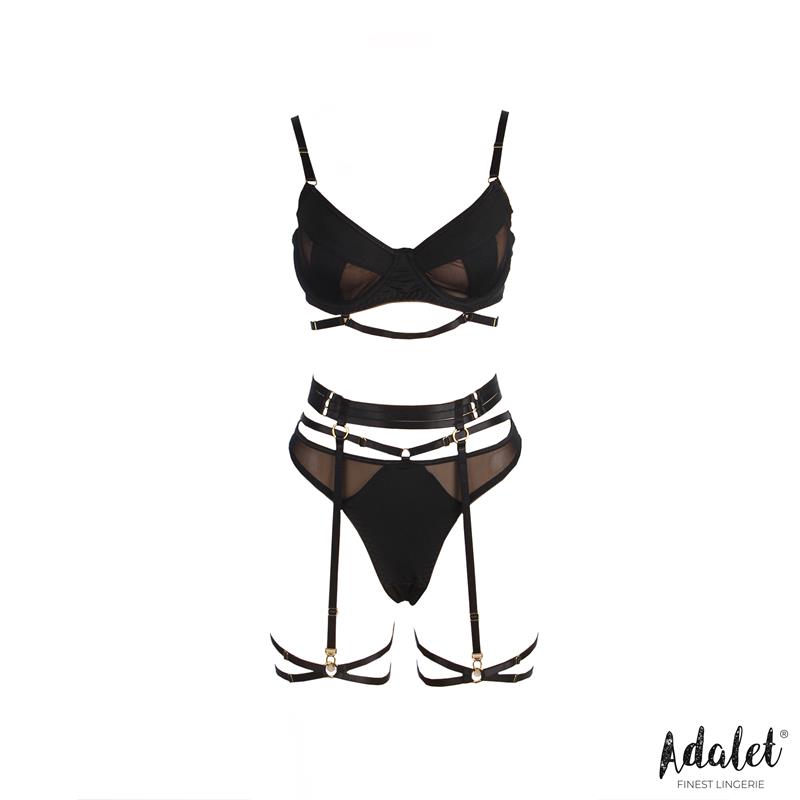 Ellie Set Sujetador, Tanga, Liguero y Ligas - Imagen 4