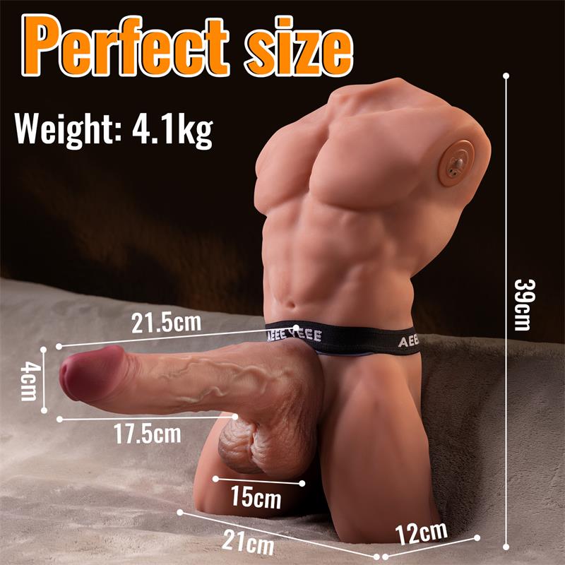 Ely Torso con Dildo Desmontable, Thrusting y APP 4.1 kg - Imagen 11