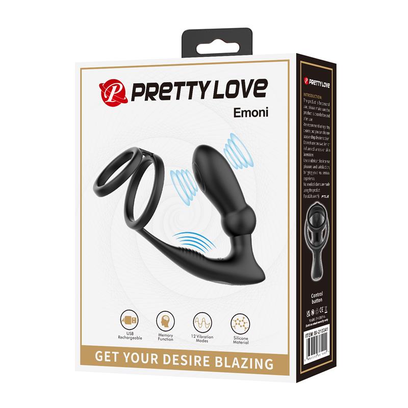Emoni Anillo Vibrador para el Pene y Plug Anal - Imagen 9