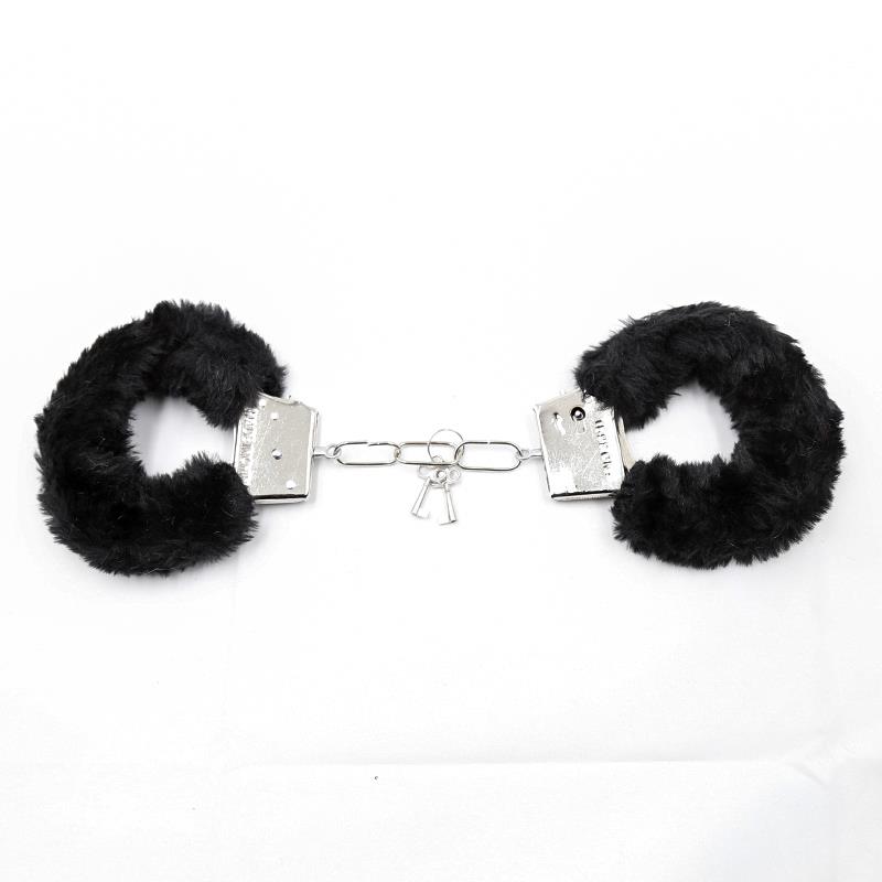 Esposas de Metal para Muñecas con Pelo Negro - Imagen 2