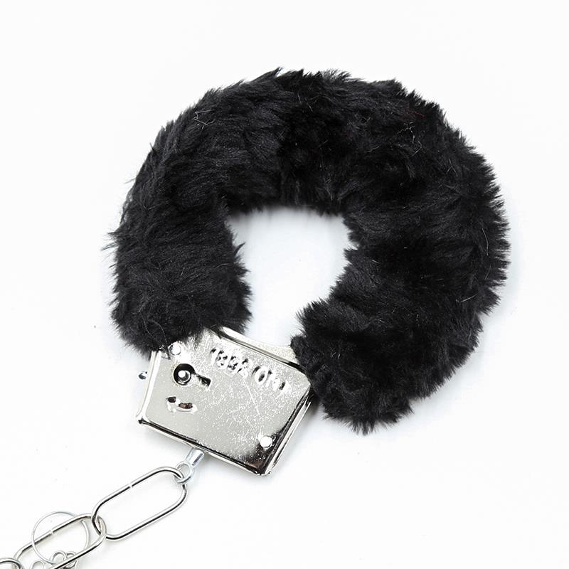 Esposas de Metal para Muñecas con Pelo Negro - Imagen 4
