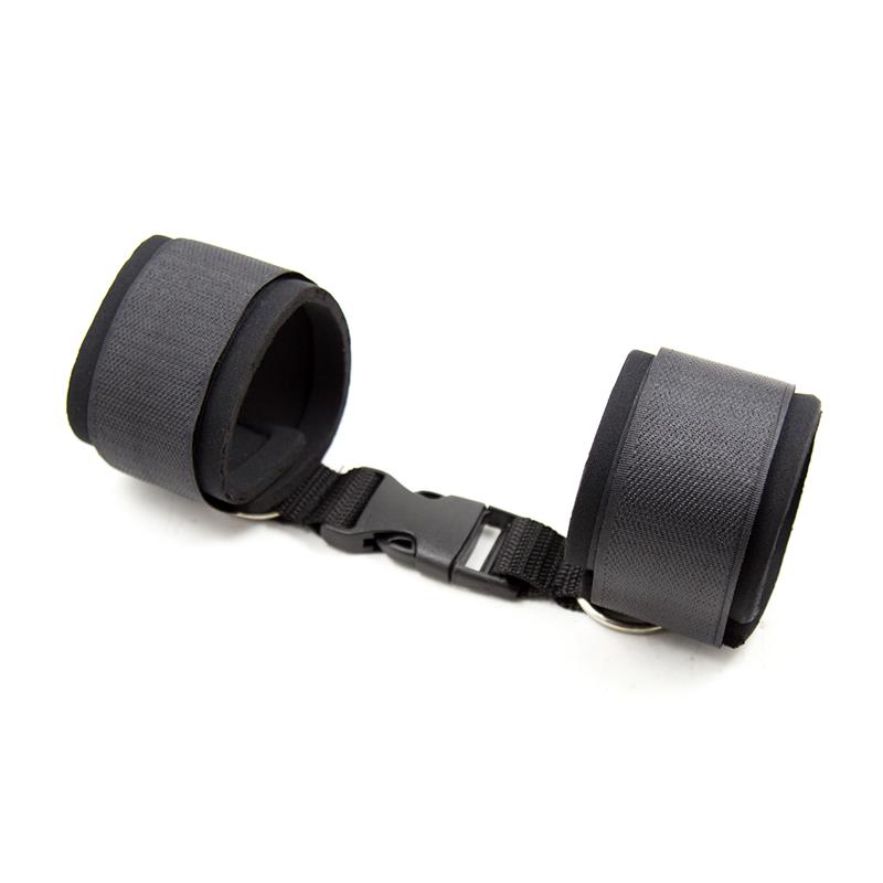 Esposas de Neopreno para Tobillos con Velcro Negro - Imagen 2