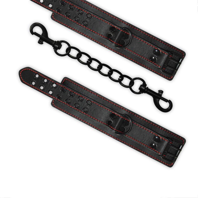 Esposas de Tobillos Bondage Negro - Imagen 3