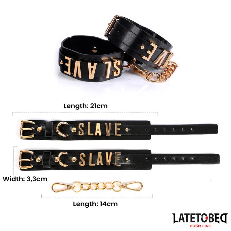 Esposas ESLAVE con Cadena Dorada - Imagen 10