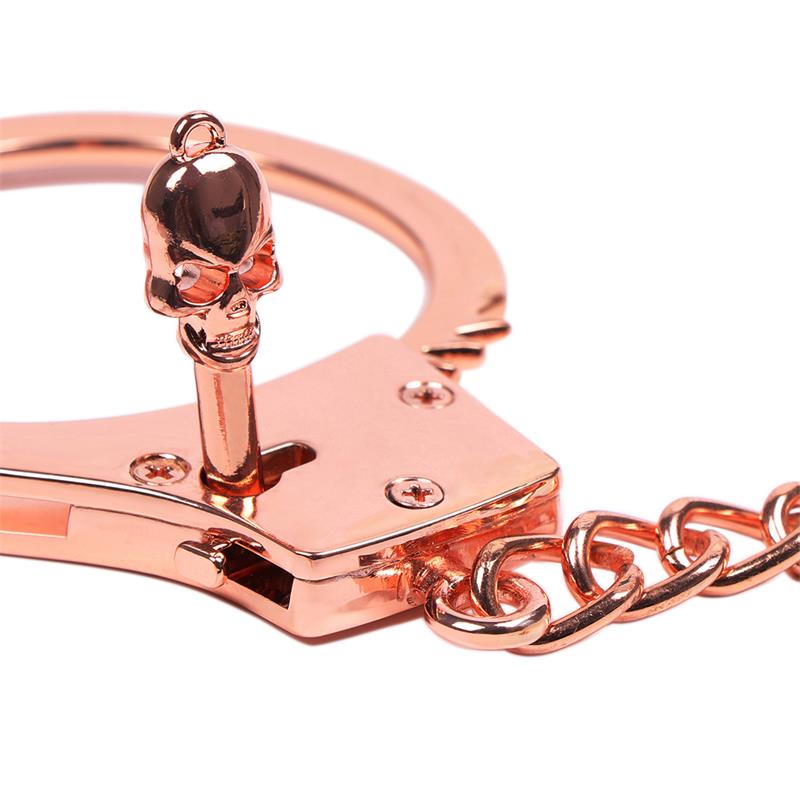 Esposas Oro Rosa con Llaves de Calavera - Imagen 11