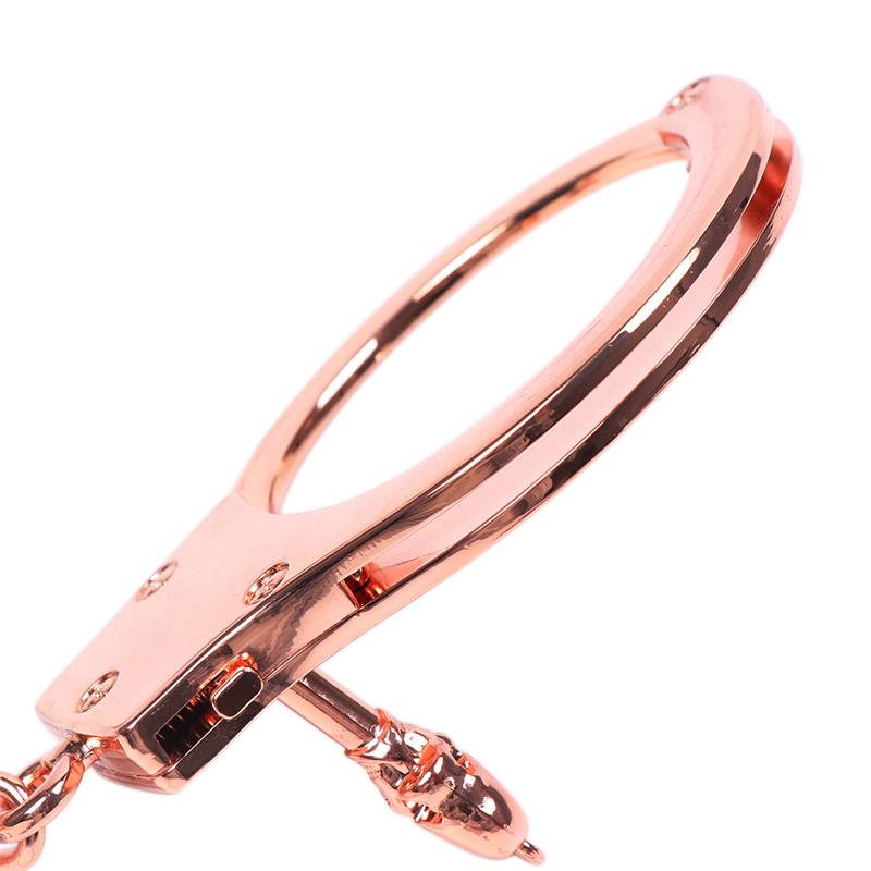 Esposas Oro Rosa con Llaves de Calavera - Imagen 12
