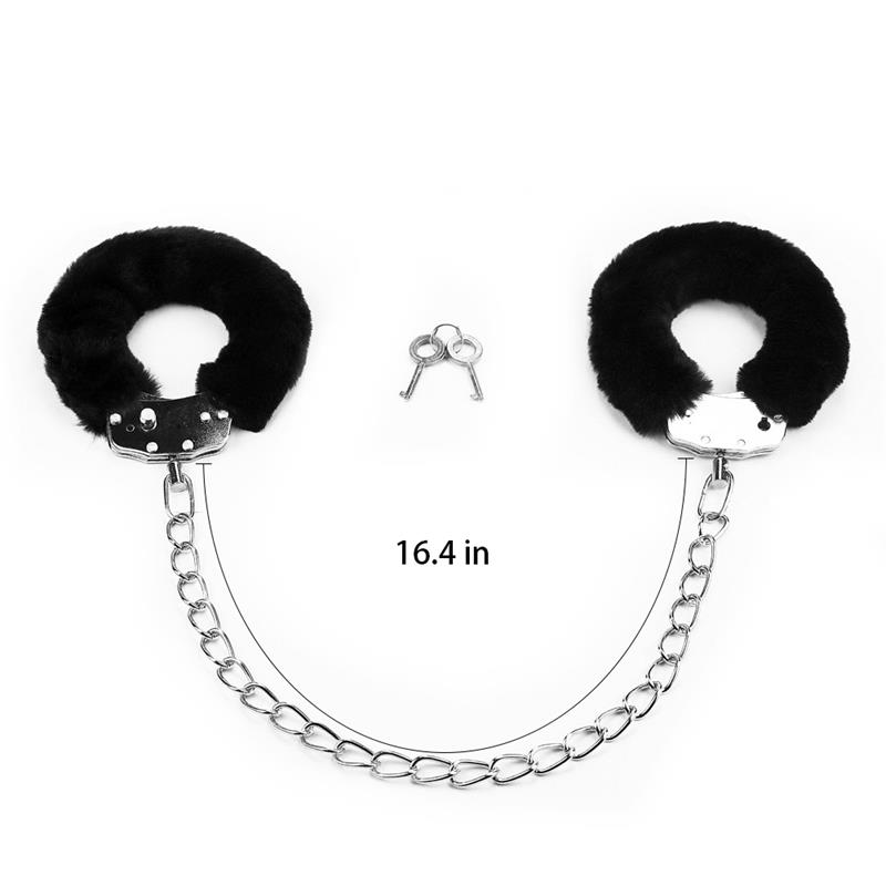 Esposas Tobillos con Pelo Negro - Imagen 2