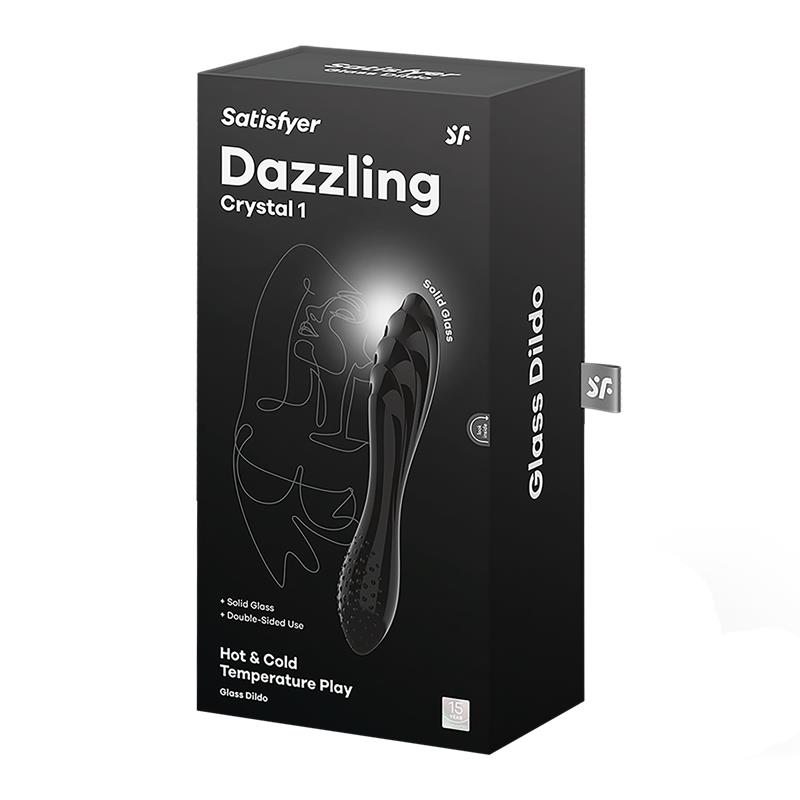 Estimulador de Cristal Dazzling Crystal 1 Hot and Cold Negro - Imagen 5