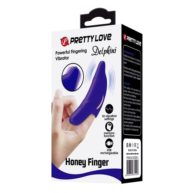 Estimulador de Dedo con Vibración Delphini Honey - Imagen 10
