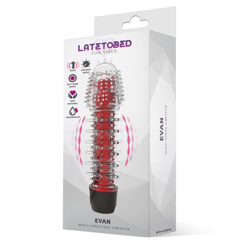Evan Vibrador Multi Velocidad Rojo - Imagen 2