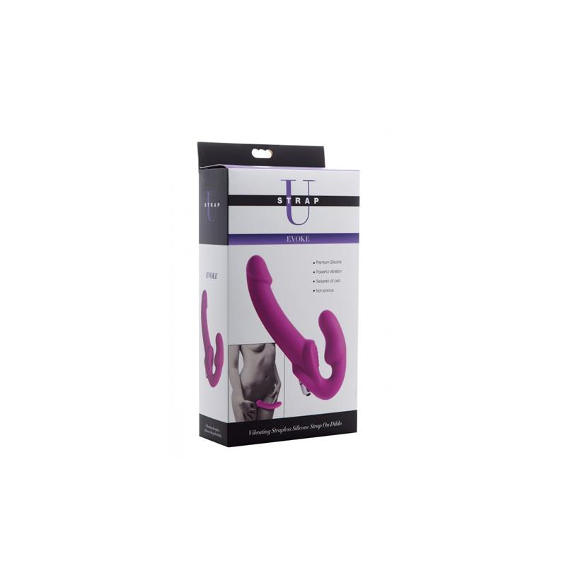 Evoke Vibrador Doble Sin Arnés Purpura - Imagen 3