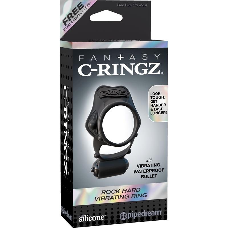 Fantasy C-Ringz Anillo Vibrador Pesado Negro - Imagen 3