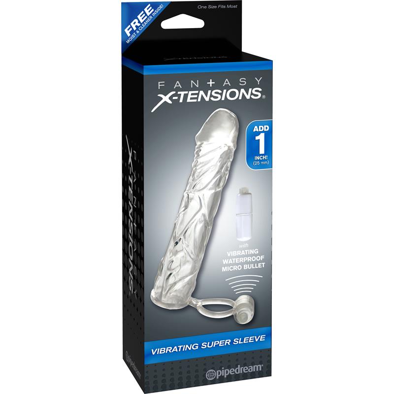 Fantasy X-tensions Funda de Pene Vibradora - Color Claro - Imagen 4