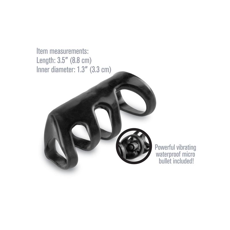 Fantasy X-tensions Vibrating Power Cage-Black - Imagen 2