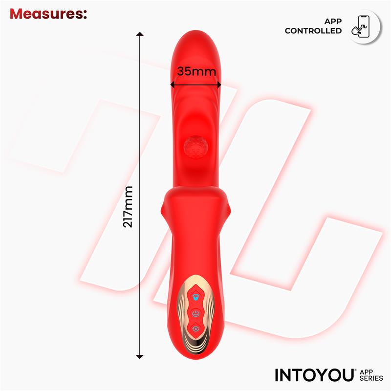 Franky Vibrador con Biting y Bola Rotativa con APP - Imagen 12