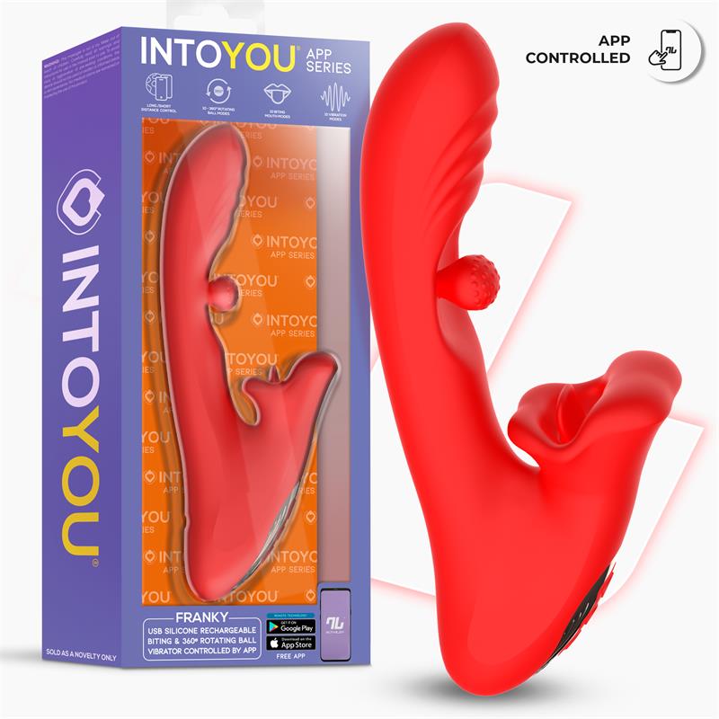 Franky Vibrador con Biting y Bola Rotativa con APP - Imagen 13