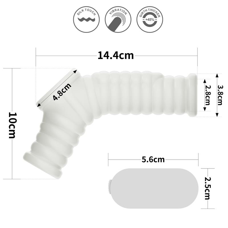 Funda el pene y testículos con vibración Wave Knights - Imagen 8