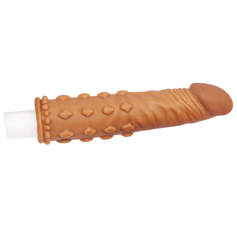 Funda para el Pene Add 2 Pleasure X Tender Marrón - Imagen 2