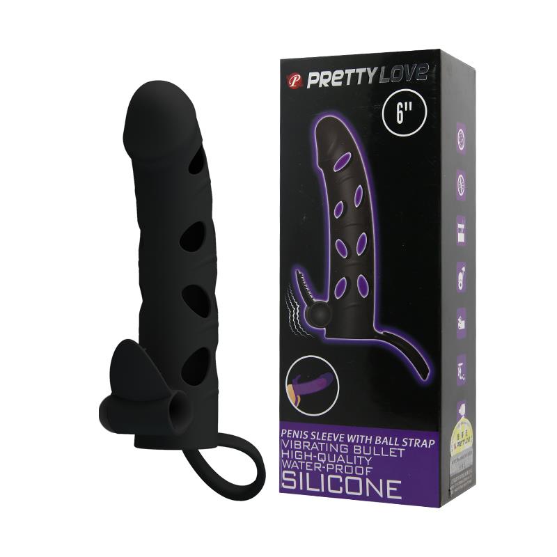 Funda para el Pene con Bala Color Negro - Imagen 8