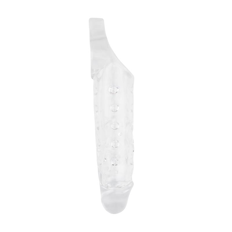 Funda para el Pene con Sujeción para Testículos Mighty Transparente - Imagen 4
