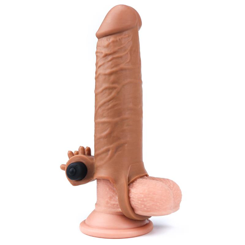 Funda para el Pene con Vibración Add 2 Pleasure X Tender Marrón - Imagen 4