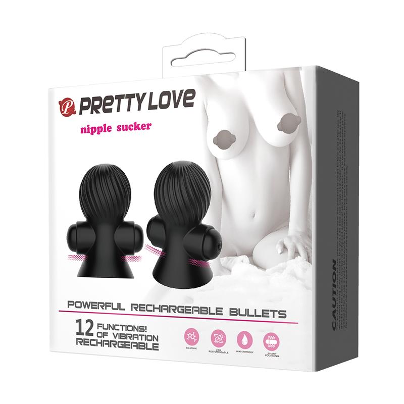 Funda para los Pezones con Vibración Negro - Imagen 8