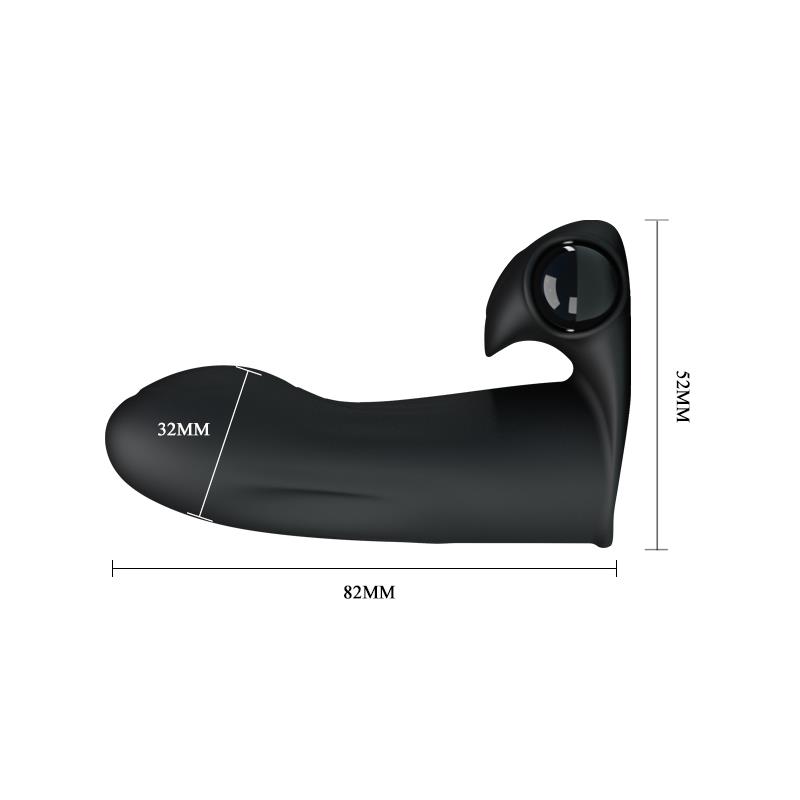 Funda Vibradora para el Dedo Adonis Negro - Imagen 7