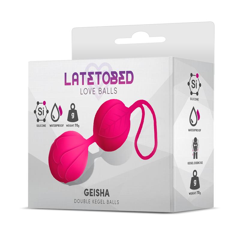 Geisha Bolas Kegel Doble Rose Red 70 gr - Imagen 2