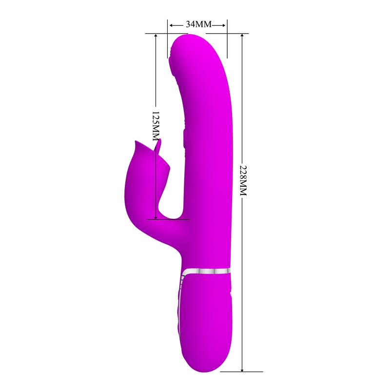 Gigi Vibrador con Licking y Thumping Fucsia - Imagen 8