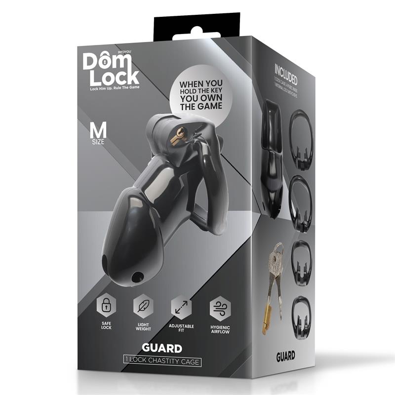 Guard Jaula para el Pene con Candado Interno Talla M - Imagen 5