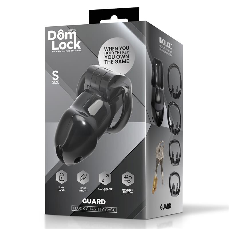 Guard Jaula para el Pene con Candado Interno Talla S - Imagen 5