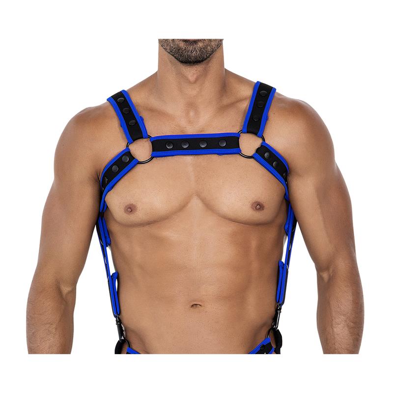 H4RNESS05 Arnés de Pecho Neon Azul Eléctrico Talla Única - Imagen 2