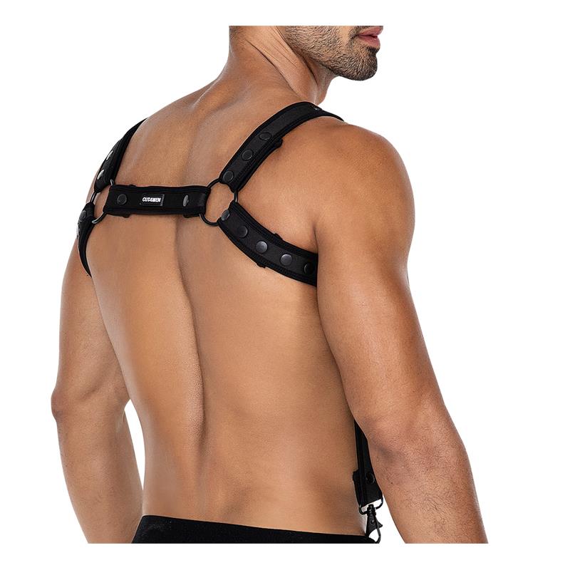 H4RNESS05 Arnés de Pecho Neon Negro Talla Única - Imagen 4