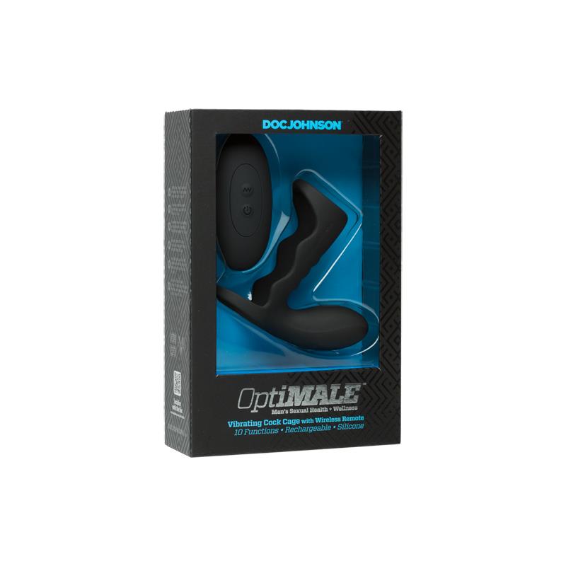 Jaula para el Pene con Vibración y Control Remoto Negro - Imagen 8